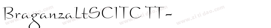 BraganzaLtSCITC TT字体转换